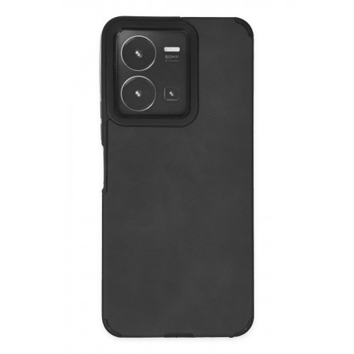 Newface Vivo Y35 Kılıf Loop Deri Silikon - Siyah Newface Vivo Y35 Kılıf Loop Deri Silikon - Siyah