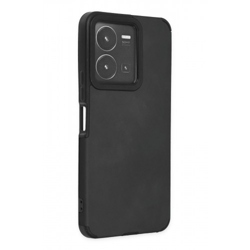 Newface Vivo Y35 Kılıf Loop Deri Silikon - Siyah Newface Vivo Y35 Kılıf Loop Deri Silikon - Siyah