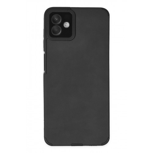Newface Samsung Galaxy A04 Kılıf Loop Deri Silikon - Siyah