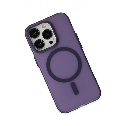 Newface iPhone 14 Pro Kılıf Lodos Magneticsafe Mat Kapak - Mor Newface iPhone 14 Pro Kılıf Lodos Magneticsafe Mat Kapak - Mor