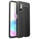 Newface Xiaomi Redmi Note 11 SE Kılıf Focus Derili Silikon - Siyah