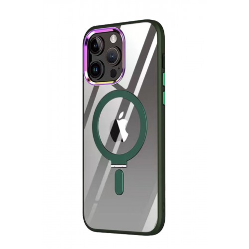 Newface iPhone 14 Pro Kılıf Mudo Magneticsafe Standlı Kapak - Köknar Yeşili Newface iPhone 14 Pro Kılıf Mudo Magneticsafe Standlı Kapak - Köknar Yeşili