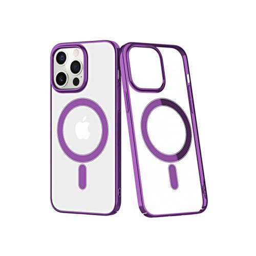 Newface iPhone 12 Pro Max Kılıf Element Magneticsafe Sert Kapak - Derin Mor Newface iPhone 12 Pro Max Kılıf Element Magneticsafe Sert Kapak - Derin Mor