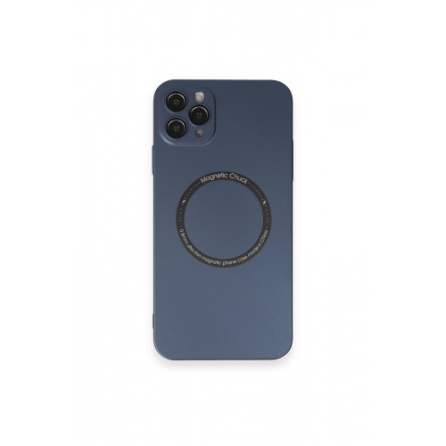 Newface iPhone 11 Pro Max Kılıf Jack Magneticsafe Lens Silikon - Lacivert Newface iPhone 11 Pro Max Kılıf Jack Magneticsafe Lens Silikon - Lacivert