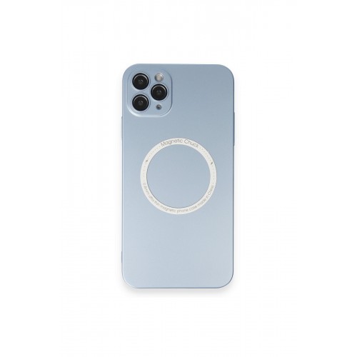 Newface iPhone 11 Pro Max Kılıf Jack Magneticsafe Lens Silikon - Sierra Blue Newface iPhone 11 Pro Max Kılıf Jack Magneticsafe Lens Silikon - Sierra Blue