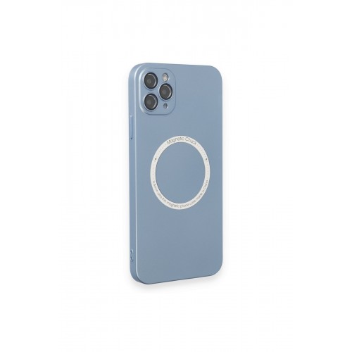 Newface iPhone 11 Pro Max Kılıf Jack Magneticsafe Lens Silikon - Sierra Blue Newface iPhone 11 Pro Max Kılıf Jack Magneticsafe Lens Silikon - Sierra Blue