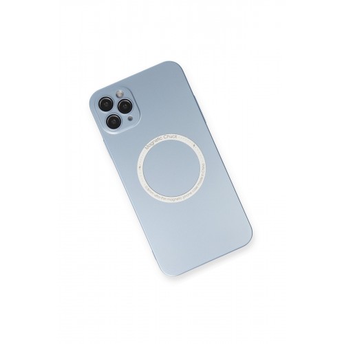 Newface iPhone 11 Pro Max Kılıf Jack Magneticsafe Lens Silikon - Sierra Blue Newface iPhone 11 Pro Max Kılıf Jack Magneticsafe Lens Silikon - Sierra Blue