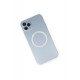 Newface iPhone 11 Pro Max Kılıf Jack Magneticsafe Lens Silikon - Sierra Blue Newface iPhone 11 Pro Max Kılıf Jack Magneticsafe Lens Silikon - Sierra Blue