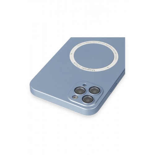 Newface iPhone 11 Pro Max Kılıf Jack Magneticsafe Lens Silikon - Sierra Blue Newface iPhone 11 Pro Max Kılıf Jack Magneticsafe Lens Silikon - Sierra Blue