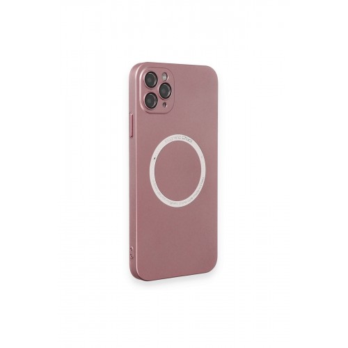 Newface iPhone 11 Pro Max Kılıf Jack Magneticsafe Lens Silikon - Rose Gold Newface iPhone 11 Pro Max Kılıf Jack Magneticsafe Lens Silikon - Rose Gold