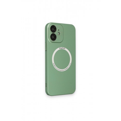 Newface iPhone 12 Kılıf Jack Magneticsafe Lens Silikon - Yeşil Newface iPhone 12 Kılıf Jack Magneticsafe Lens Silikon - Yeşil