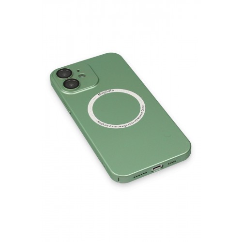 Newface iPhone 12 Kılıf Jack Magneticsafe Lens Silikon - Yeşil Newface iPhone 12 Kılıf Jack Magneticsafe Lens Silikon - Yeşil