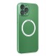 Newface iPhone 12 Pro Kılıf Jack Magneticsafe Lens Silikon - Yeşil