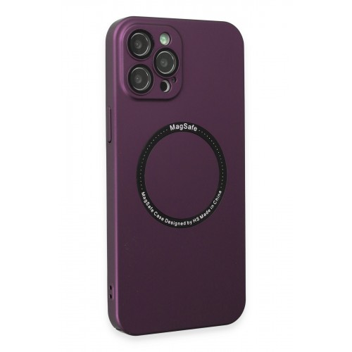 Newface iPhone 12 Pro Kılıf Jack Magneticsafe Lens Silikon - Mürdüm Newface iPhone 12 Pro Kılıf Jack Magneticsafe Lens Silikon - Mürdüm
