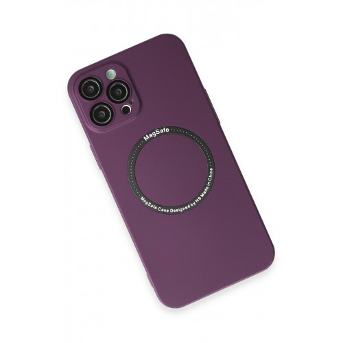 Newface iPhone 12 Pro Kılıf Jack Magneticsafe Lens Silikon - Mürdüm Newface iPhone 12 Pro Kılıf Jack Magneticsafe Lens Silikon - Mürdüm