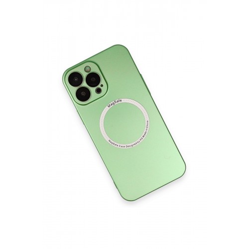 Newface iPhone 13 Pro Kılıf Jack Magneticsafe Lens Silikon - Yeşil Newface iPhone 13 Pro Kılıf Jack Magneticsafe Lens Silikon - Yeşil