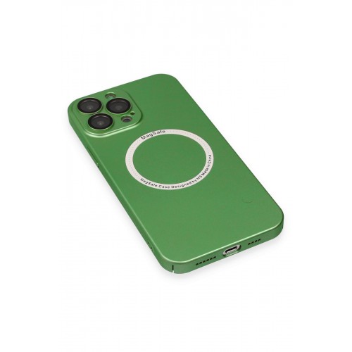 Newface iPhone 13 Pro Kılıf Jack Magneticsafe Lens Silikon - Yeşil Newface iPhone 13 Pro Kılıf Jack Magneticsafe Lens Silikon - Yeşil