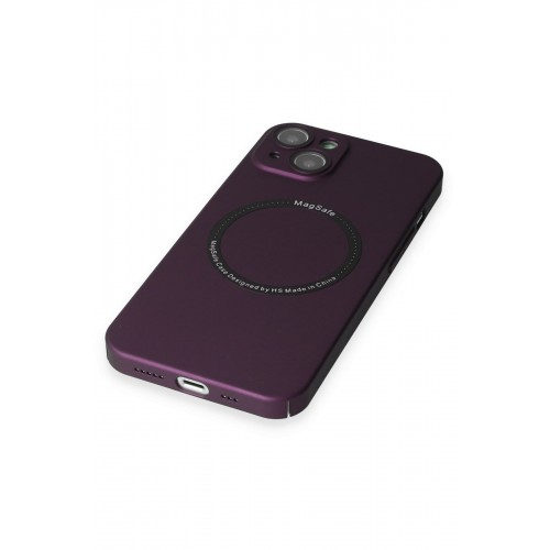 Newface iPhone 14 Kılıf Jack Magneticsafe Lens Silikon - Mürdüm Newface iPhone 14 Kılıf Jack Magneticsafe Lens Silikon - Mürdüm
