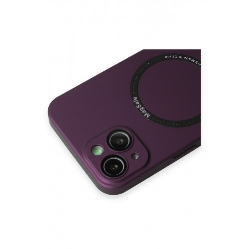Newface iPhone 14 Kılıf Jack Magneticsafe Lens Silikon - Mürdüm Newface iPhone 14 Kılıf Jack Magneticsafe Lens Silikon - Mürdüm