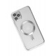 Newface iPhone 11 Pro Kılıf Kross Magneticsafe Kapak - Gümüş Newface iPhone 11 Pro Kılıf Kross Magneticsafe Kapak - Gümüş