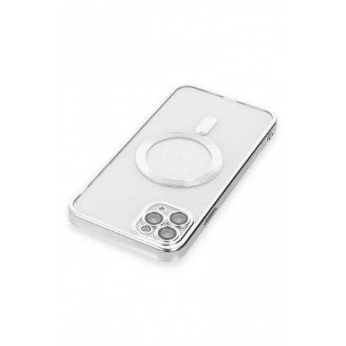 Newface iPhone 11 Pro Kılıf Kross Magneticsafe Kapak - Gümüş Newface iPhone 11 Pro Kılıf Kross Magneticsafe Kapak - Gümüş