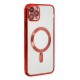 Newface iPhone 11 Pro Max Kılıf Kross Magneticsafe Kapak - Kırmızı