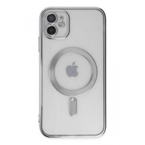 Newface iPhone 12 Kılıf Kross Magneticsafe Kapak - Gümüş Newface iPhone 12 Kılıf Kross Magneticsafe Kapak - Gümüş