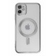 Newface iPhone 12 Kılıf Kross Magneticsafe Kapak - Gümüş Newface iPhone 12 Kılıf Kross Magneticsafe Kapak - Gümüş