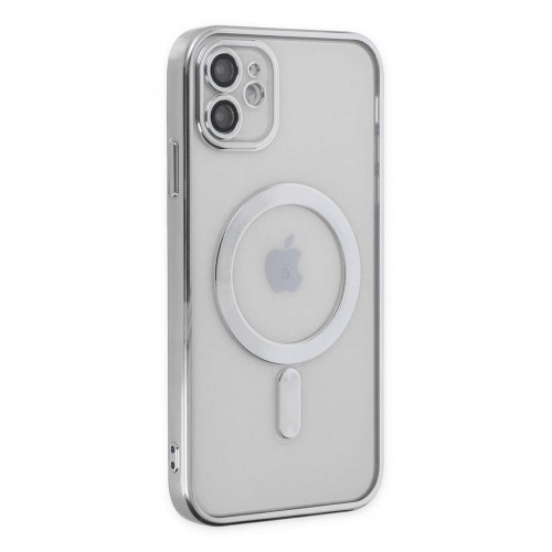 Newface iPhone 12 Kılıf Kross Magneticsafe Kapak - Gümüş Newface iPhone 12 Kılıf Kross Magneticsafe Kapak - Gümüş