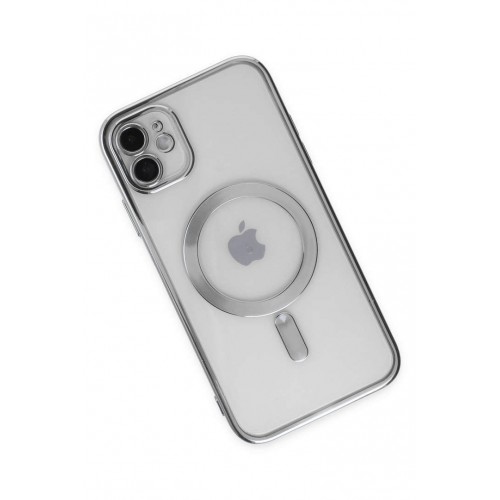 Newface iPhone 12 Kılıf Kross Magneticsafe Kapak - Gümüş Newface iPhone 12 Kılıf Kross Magneticsafe Kapak - Gümüş