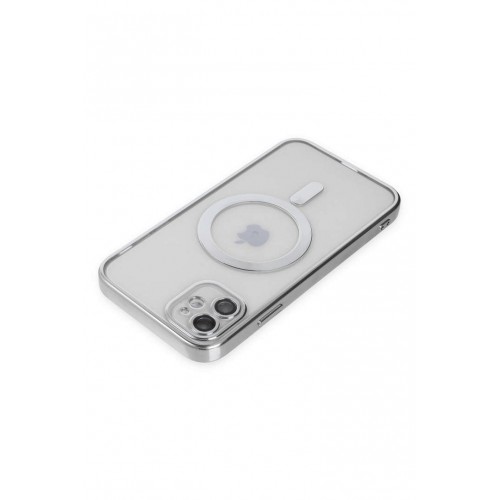 Newface iPhone 12 Kılıf Kross Magneticsafe Kapak - Gümüş Newface iPhone 12 Kılıf Kross Magneticsafe Kapak - Gümüş