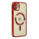 Newface iPhone 12 Kılıf Kross Magneticsafe Kapak - Kırmızı
