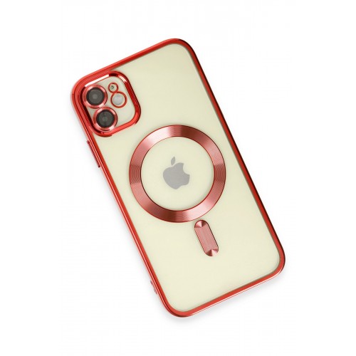 Newface iPhone 12 Kılıf Kross Magneticsafe Kapak - Kırmızı Newface iPhone 12 Kılıf Kross Magneticsafe Kapak - Kırmızı