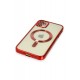 Newface iPhone 12 Kılıf Kross Magneticsafe Kapak - Kırmızı