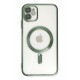Newface iPhone 12 Kılıf Kross Magneticsafe Kapak - Koyu Yeşil