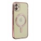 Newface iPhone 12 Kılıf Kross Magneticsafe Kapak - Rose