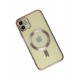 Newface iPhone 12 Kılıf Kross Magneticsafe Kapak - Rose
