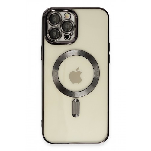 Newface iPhone 12 Pro Kılıf Kross Magneticsafe Kapak - Siyah