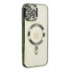 Newface iPhone 12 Pro Kılıf Kross Magneticsafe Kapak - Koyu Yeşil Newface iPhone 12 Pro Kılıf Kross Magneticsafe Kapak - Koyu Yeşil