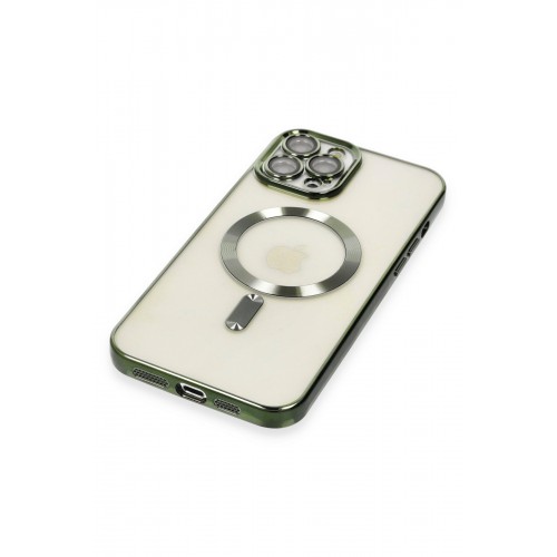 Newface iPhone 12 Pro Kılıf Kross Magneticsafe Kapak - Koyu Yeşil Newface iPhone 12 Pro Kılıf Kross Magneticsafe Kapak - Koyu Yeşil