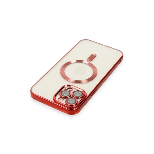 Newface iPhone 12 Pro Max Kılıf Kross Magneticsafe Kapak - Kırmızı Newface iPhone 12 Pro Max Kılıf Kross Magneticsafe Kapak - Kırmızı