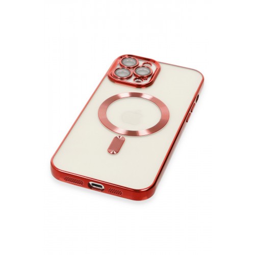 Newface iPhone 12 Pro Max Kılıf Kross Magneticsafe Kapak - Kırmızı Newface iPhone 12 Pro Max Kılıf Kross Magneticsafe Kapak - Kırmızı