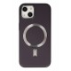 Newface iPhone 14 Kılıf Coco Deri Magneticsafe Silikon - Derin Mor Newface iPhone 14 Kılıf Coco Deri Magneticsafe Silikon - Derin Mor