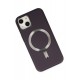 Newface iPhone 14 Kılıf Coco Deri Magneticsafe Silikon - Derin Mor Newface iPhone 14 Kılıf Coco Deri Magneticsafe Silikon - Derin Mor