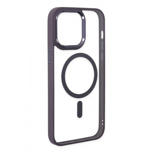 Newface iPhone 13 Pro Max Kılıf Room Magneticsafe Silikon - Derin Mor Newface iPhone 13 Pro Max Kılıf Room Magneticsafe Silikon - Derin Mor