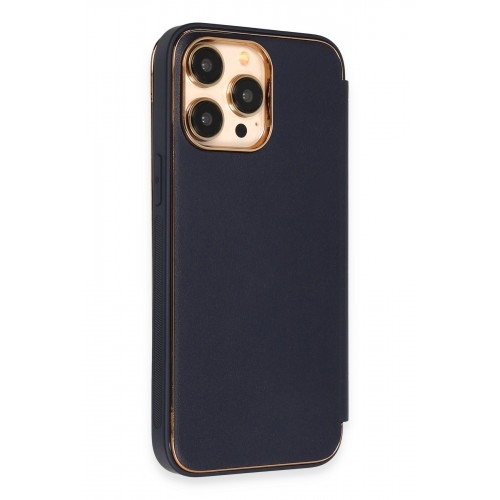Newface iPhone 13 Pro Kılıf Dolpin Kapaklı - Lacivert Newface iPhone 13 Pro Kılıf Dolpin Kapaklı - Lacivert