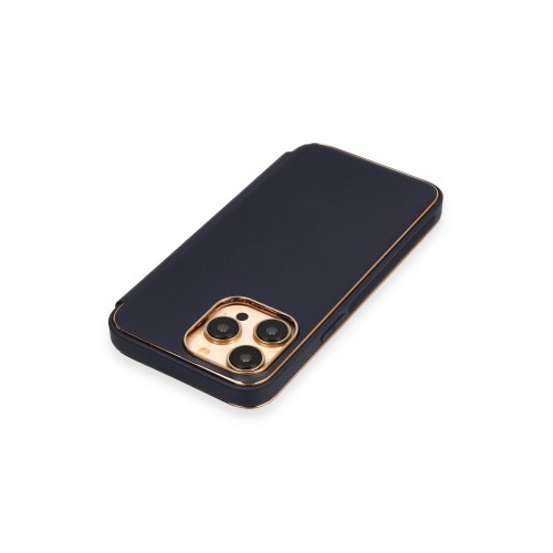 Newface iPhone 13 Pro Kılıf Dolpin Kapaklı - Lacivert Newface iPhone 13 Pro Kılıf Dolpin Kapaklı - Lacivert