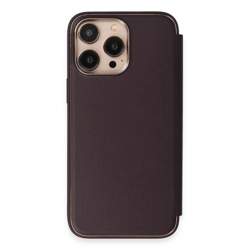 Newface iPhone 13 Pro Kılıf Dolpin Kapaklı - Derin Mor Newface iPhone 13 Pro Kılıf Dolpin Kapaklı - Derin Mor