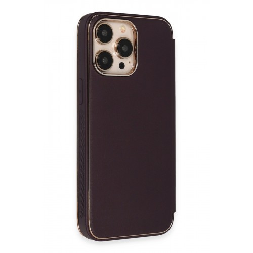 Newface iPhone 13 Pro Kılıf Dolpin Kapaklı - Derin Mor Newface iPhone 13 Pro Kılıf Dolpin Kapaklı - Derin Mor