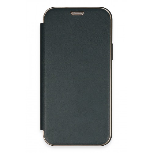 Newface iPhone 12 Kılıf Dolpin Kapaklı - Koyu Yeşil Newface iPhone 12 Kılıf Dolpin Kapaklı - Koyu Yeşil